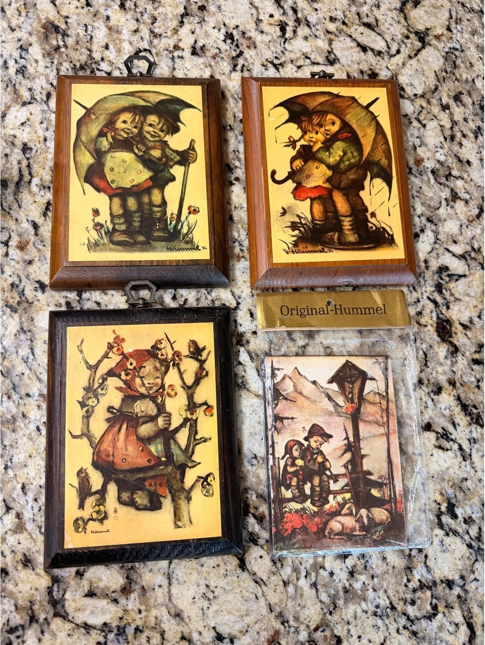 4 Piece Original Hummel Art Pieces